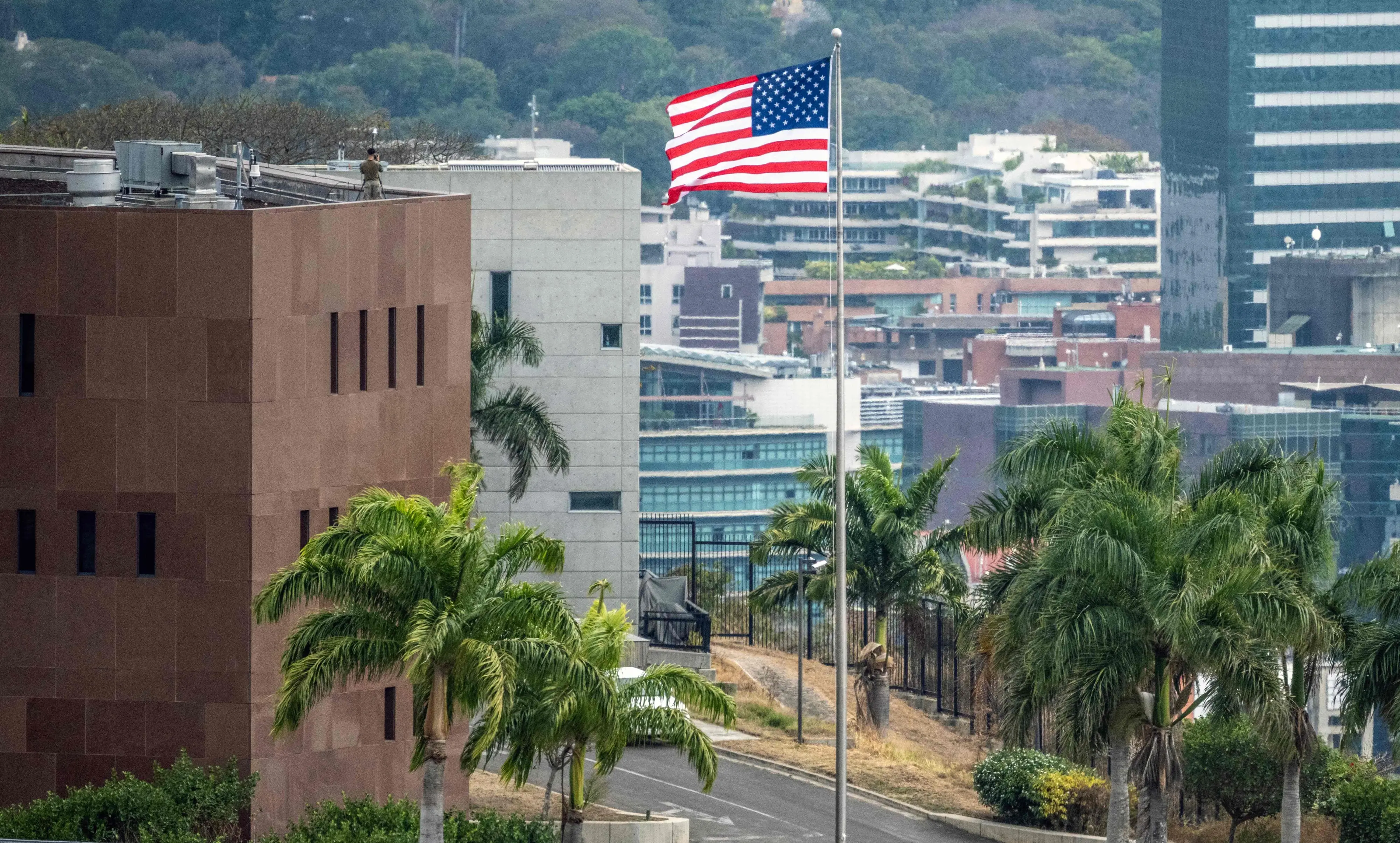 US embassy in Caracas | Photo: AFP