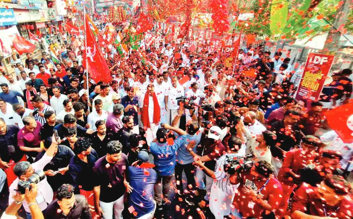 എല്ഡിഎഫ് റാലി |ഫോട്ടോ:മാതൃഭൂമി