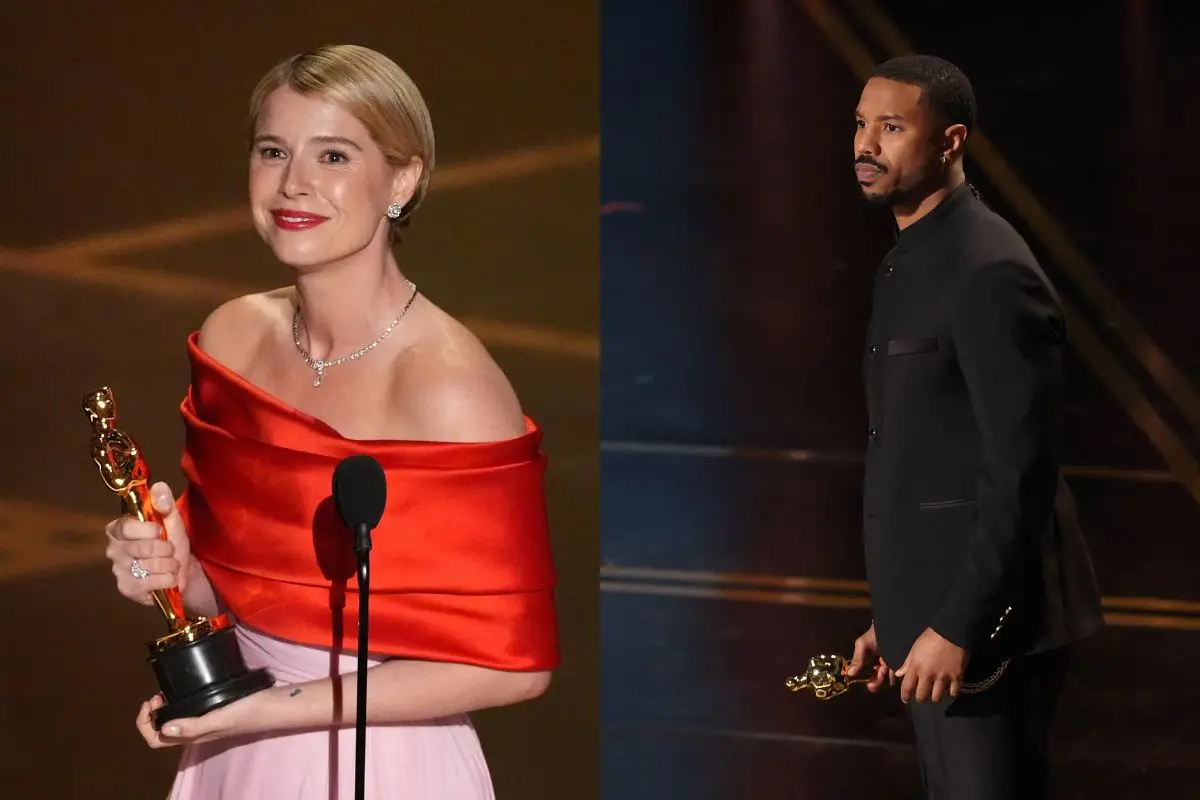 Jessie Buckley, Michael B Jordan | Photo: AP, AFP
