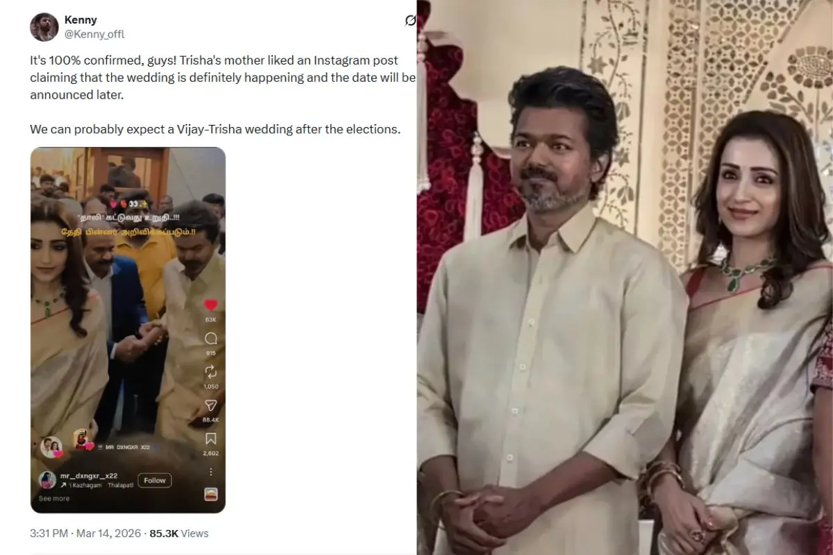 X post, Vijay, Trisha