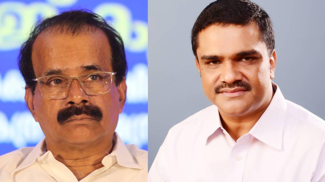 protest by Minority Morcha leader Noble Mathew over candidate selection ...