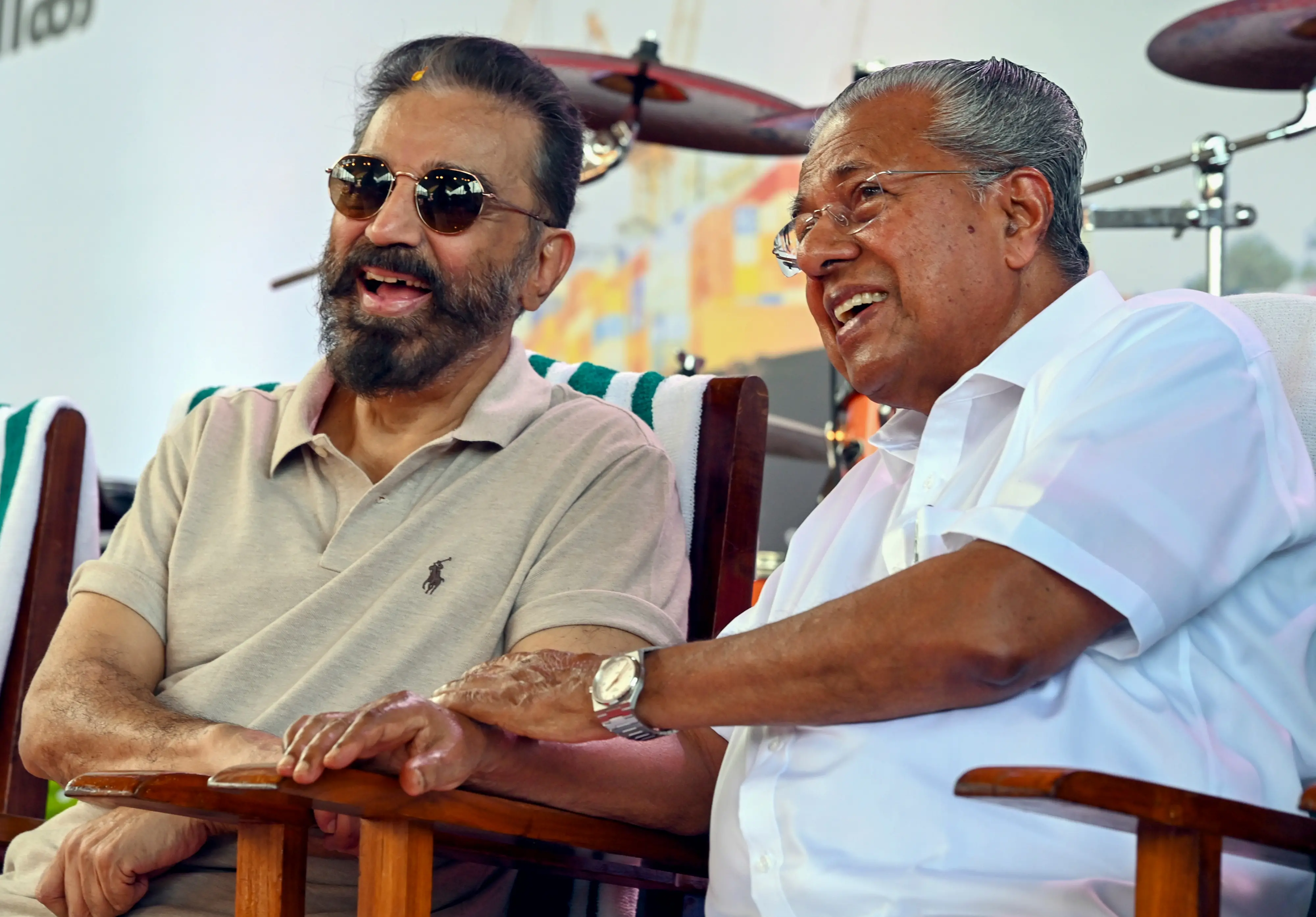 Kamal Haasan with Chief Minister Pinarayi Vijayan | PTI