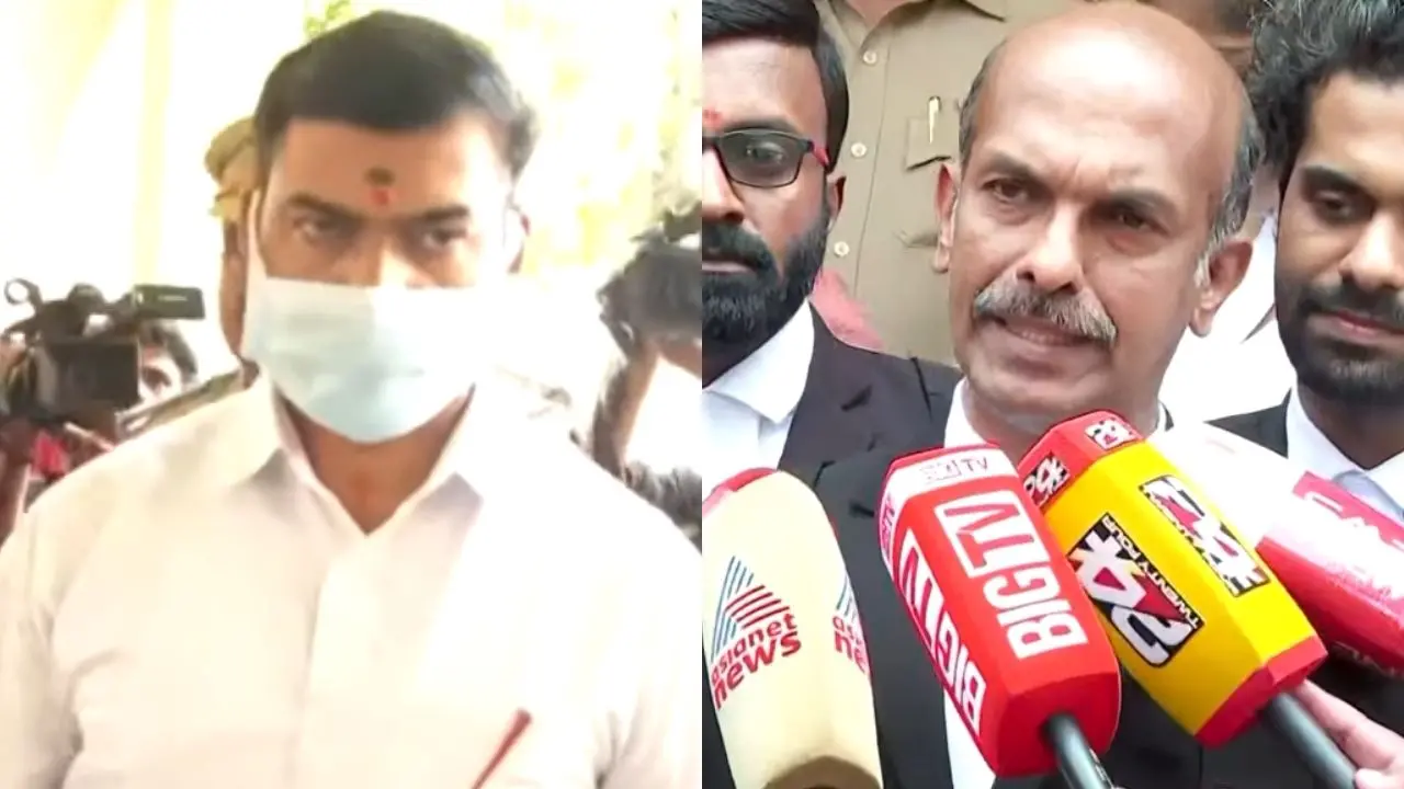 ഡോ. വന്ദനാ ദാസ് കൊലക്കേസ് പ്രതി സന്ദീപ് കോടതിയിൽ, കേസിലെ സ്‌പെഷ്യല്‍ പ്രോസിക്യൂട്ടര്‍ അഡ്വ. പ്രതാപ് ജി. പടിക്കല്‍ (Images: MBTV Screengrab)
