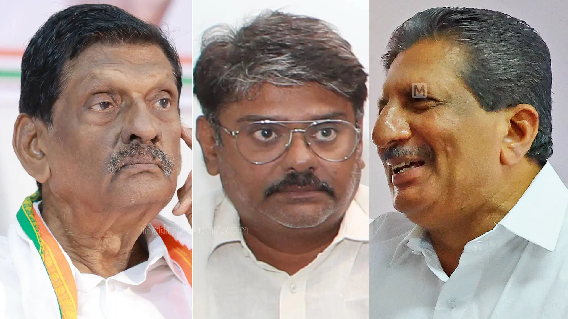 പി.ജെ. ജോസഫ്, അപു ജോൺ ജോസഫ്, മോൻസ് ജോസഫ് | Photo: Mathrubhumi