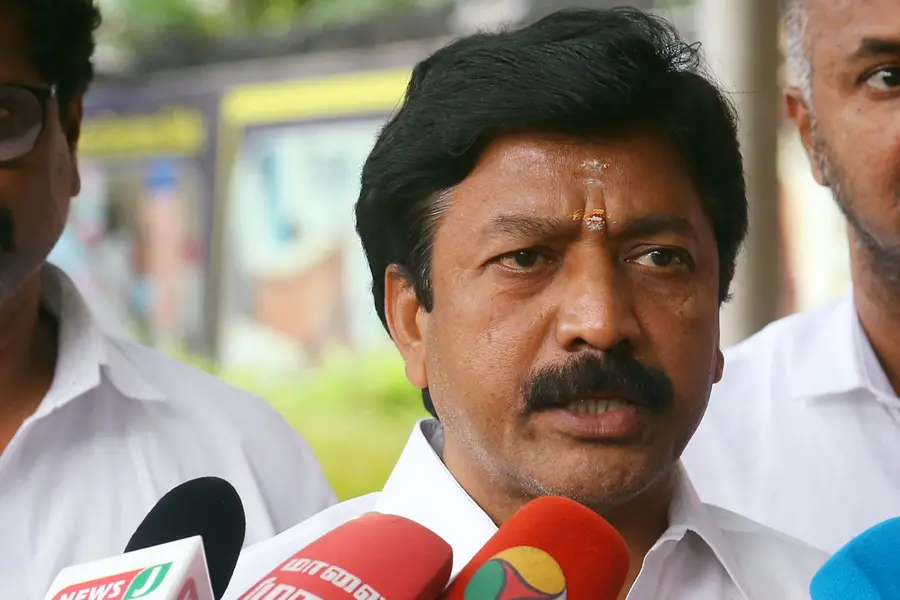 All India Anna Dravida Munnetra Kazhagam (AIADMK) leader C.Ve Shanmugam