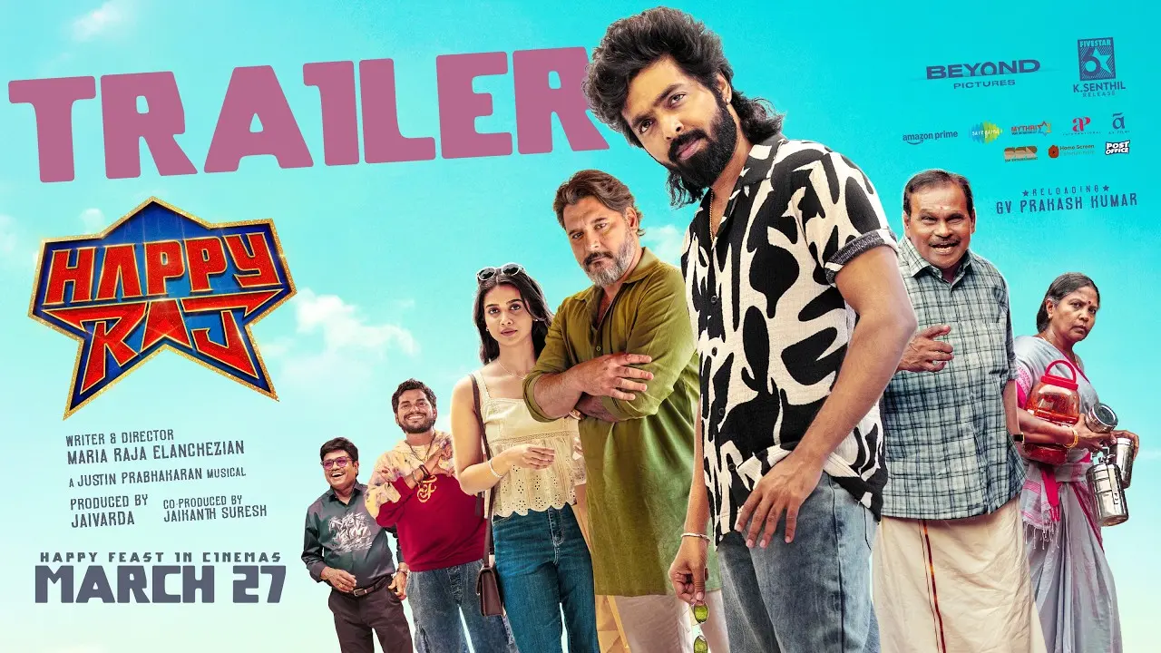 ഹാപ്പി രാജ് എന്ന ചിത്രത്തിന്റെ പോസ്റ്റർ | ഫോട്ടോ: അറേഞ്ച്ഡ്