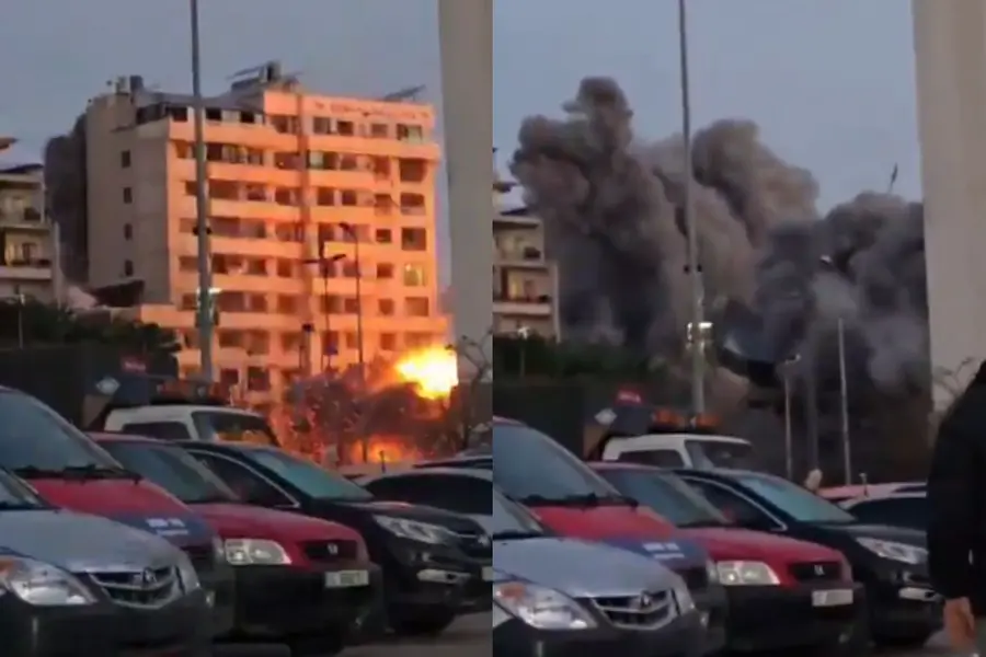 Residential complex in Bashoura leveled by IDF airstrikes
