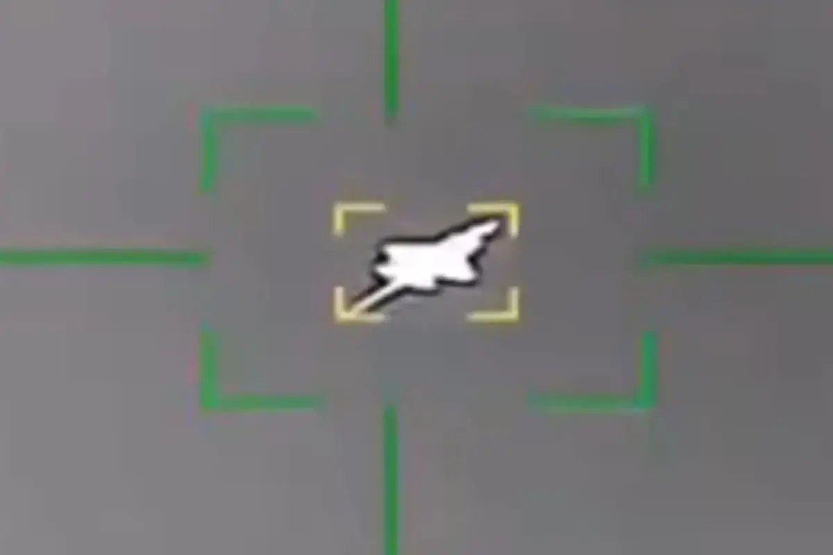Screengrab showing the moment the fighter jet was making the emergency landing. Credit: X