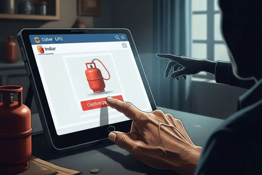 A representational image of fraud in name of LPG booking India