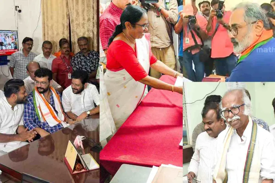 നാമനിർദേശ പത്രിക സമർപ്പിച്ച് നേതാക്കൾ; വള്ളിക്കുന്നിൽ ട്വിസ്റ്റ്