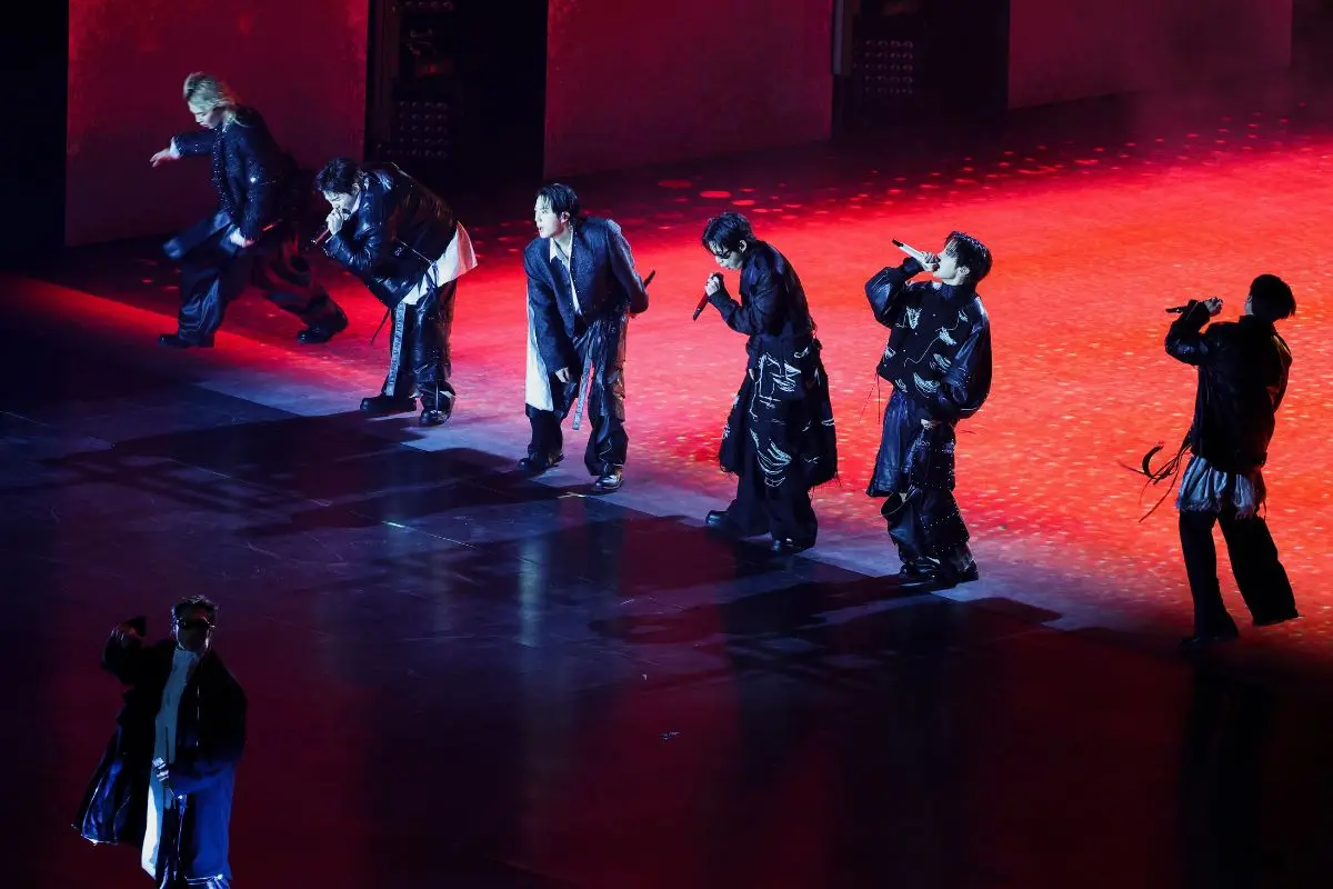 Kpop group BTS perform during 'BTS The Comeback Live Arirang' concert in central Seoul, South Korea, on March 21, 2026 | Photo: AP