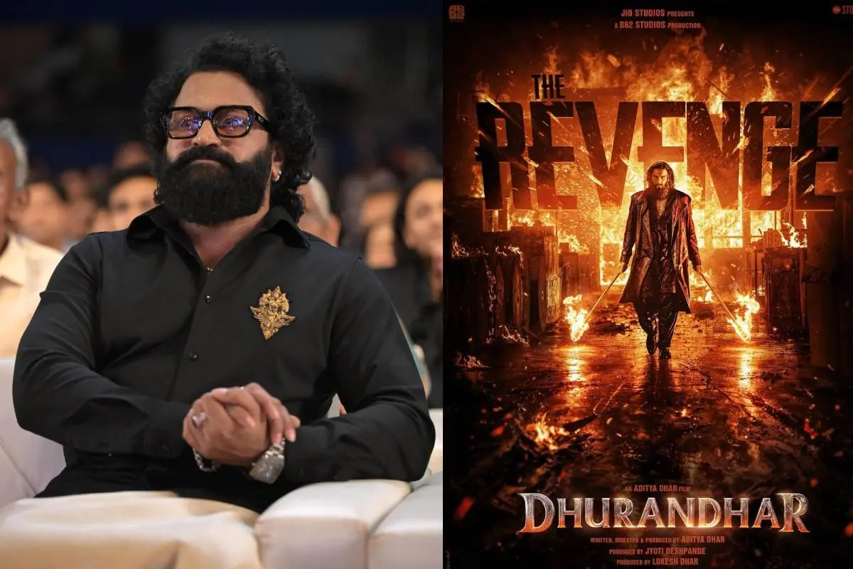 ഋഷഭ് ഷെട്ടി, ധുരന്ധർ 2 എന്ന ചിത്രത്തിന്റെ പോസ്റ്റർ | ഫോട്ടോ: PTI, X