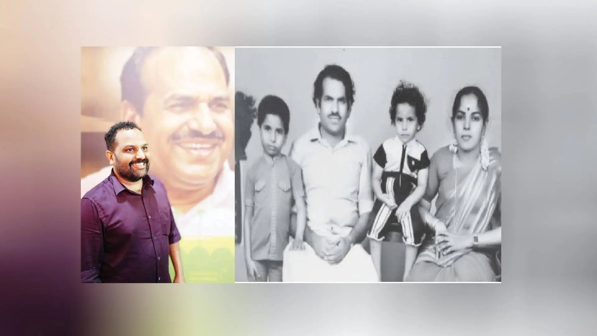 ബിനീഷ് കോടിയേരി, കോടിയേരി ബാലകൃഷ്ണനും കുടുംബവും. ബിനീഷിന്റെ ശേഖരത്തിൽനിന്ന്