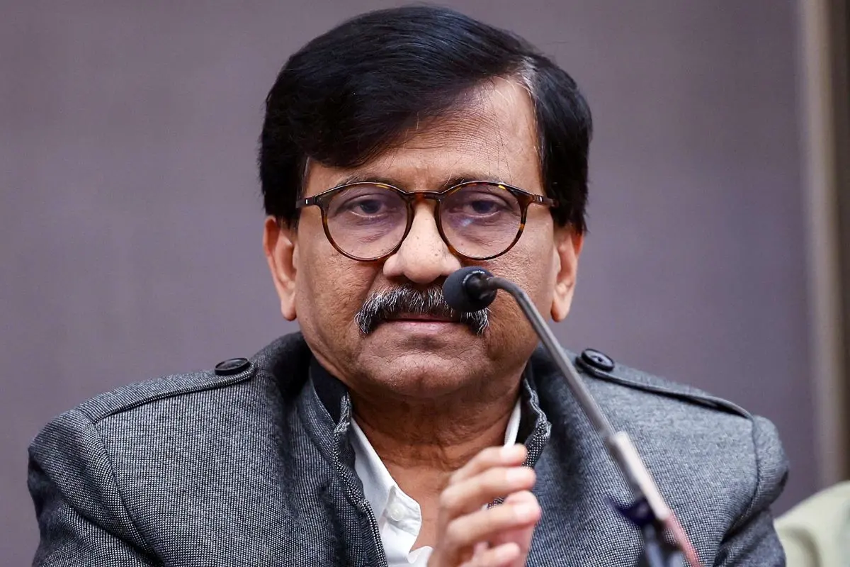 Shiv Sena (Uddhav Balasaheb Thackeray) Rajya Sabha MP Sanjay Raut. (ANI Photo)