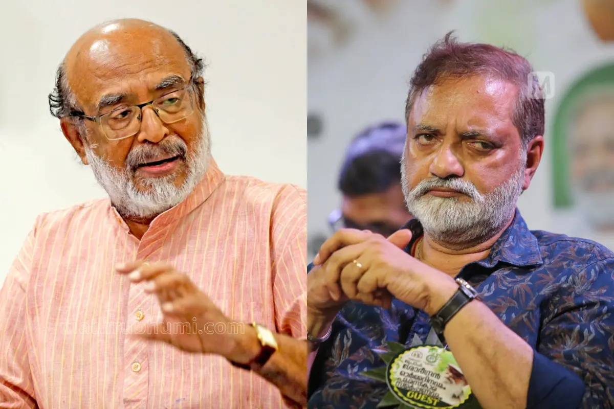 തോമസ് ഐസക്, ജോയ് മാത്യു | ഫോട്ടോ: മാതൃഭൂമി
