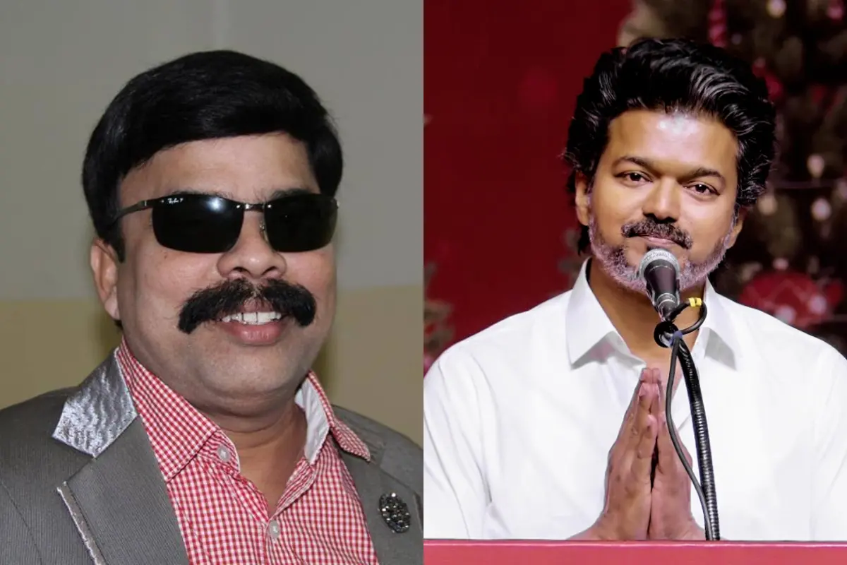 പവർസ്റ്റാർ ശ്രീനിവാസൻ, വിജയ് | Photo: Facebook/ Powerstar Seenivasan, ANI