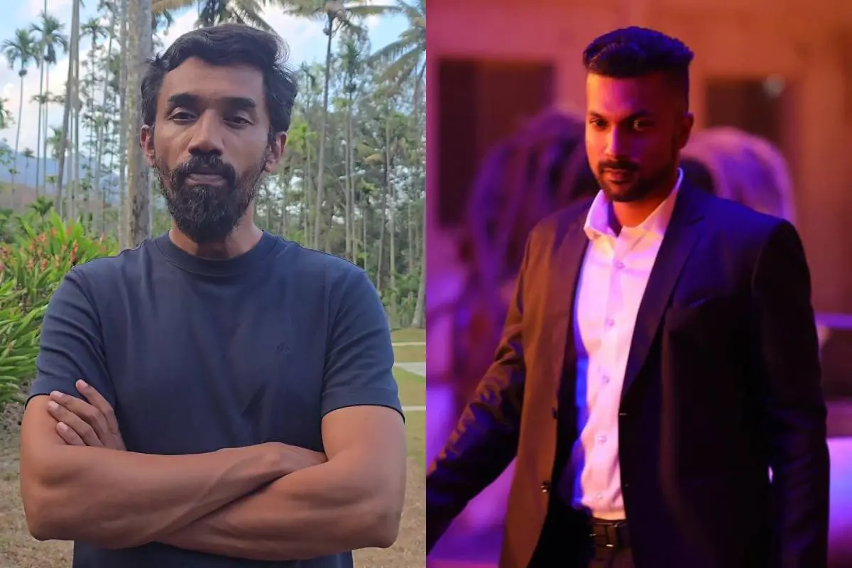 സംവിധായകൻ മിഥുൻ മാനുവൽ തോമസ്, ആട് 3 എന്ന ചിത്രത്തിൽ അക്ഷയ് രാധാകൃഷ്ണൻ | ഫോട്ടോ: സ്ക്രീൻ​ഗ്രാബ്, Instagram