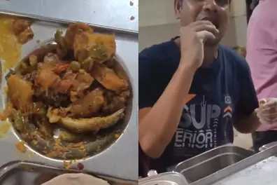 Student alleges lizard in meal, staff eats it; internet says ‘they ate the evidence’ | VIDEO