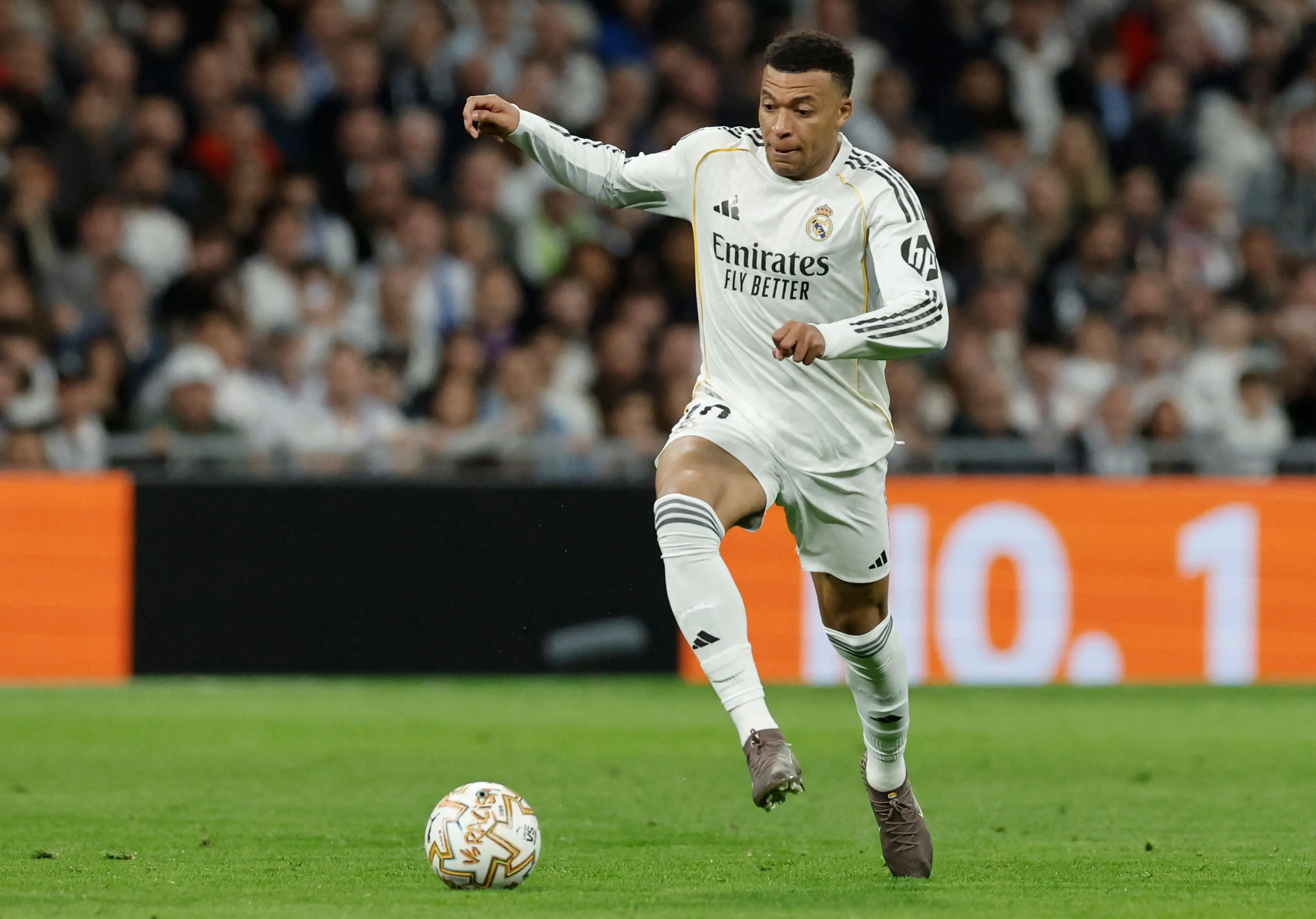 Real Madrid's French forward #10 Kylian Mbappe | Photo: AFP