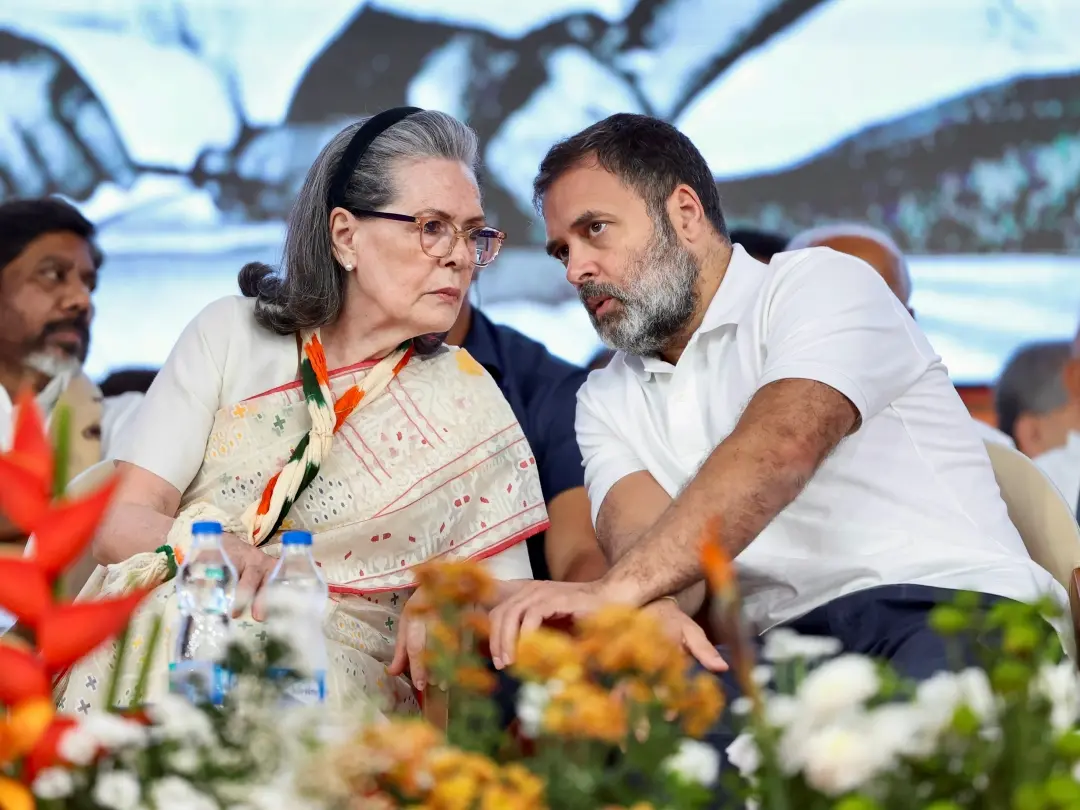Sonia Gandhi with Rahul Gandhi | PTI