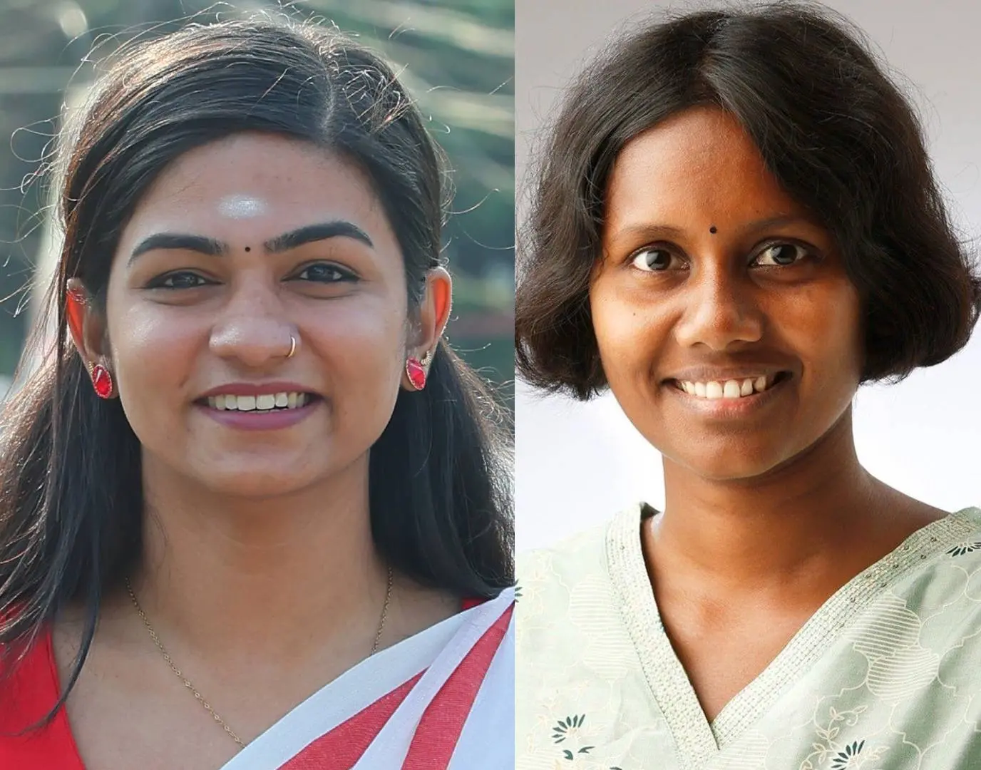 Athira; Ashna | Photo: Mathrubhumi, https://www.facebook.com/ashna.thambi.9