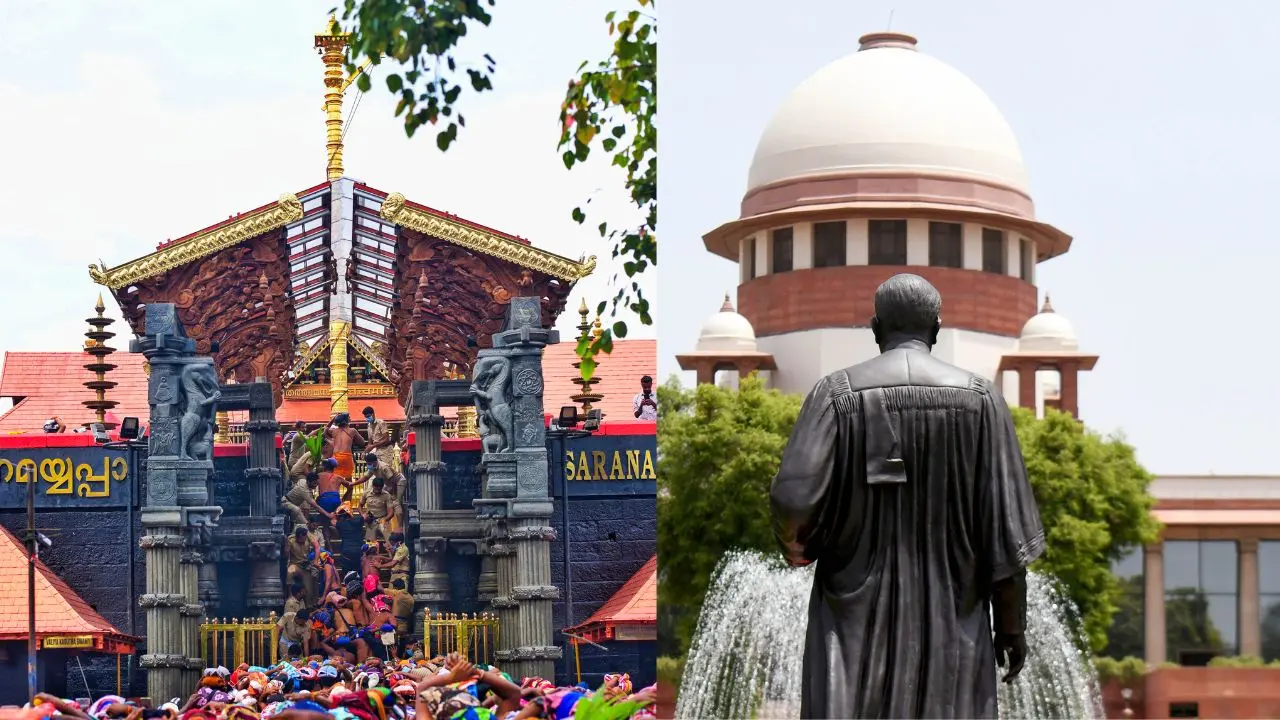ശബരിമല | Photo: PTI | സുപ്രീംകോടതി Photo: ANI