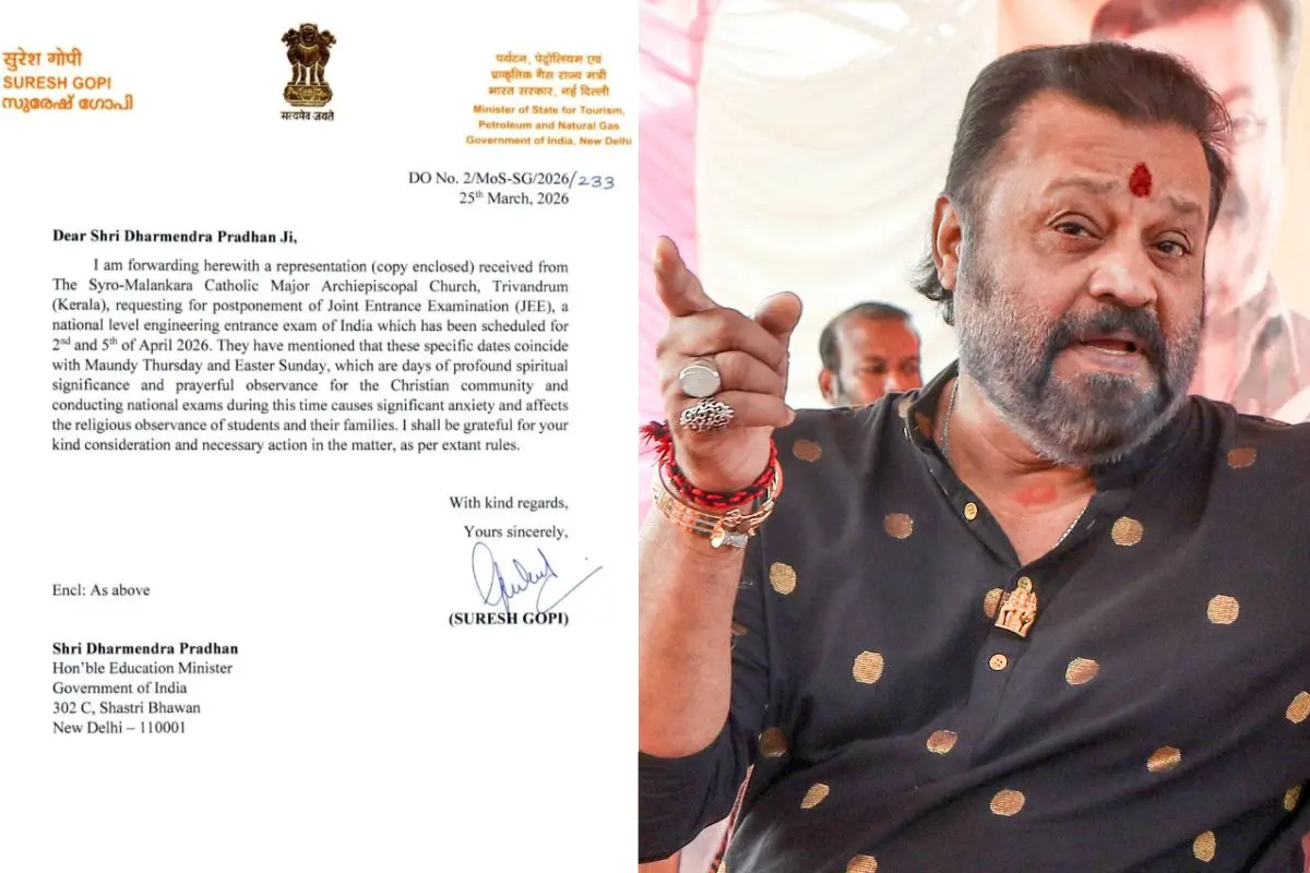 JEE letter, Suresh Gopi | Photo: Facebook, @Suressh Gopi
