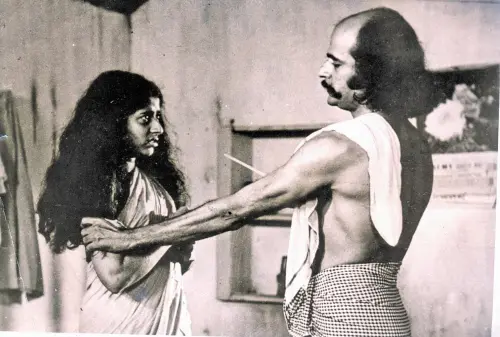 A scene from the movie 'Yavanika' directed by KG George