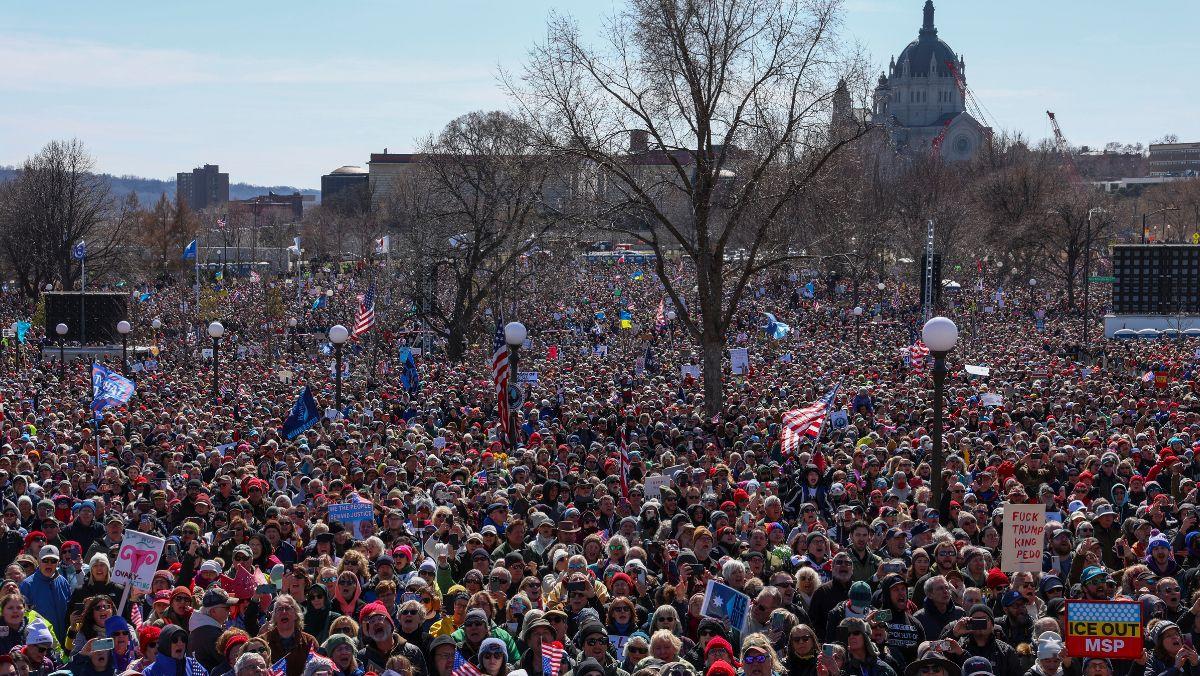 No Kings movement: Thousands gather as Trump faces anger over immigration crackdown and war
