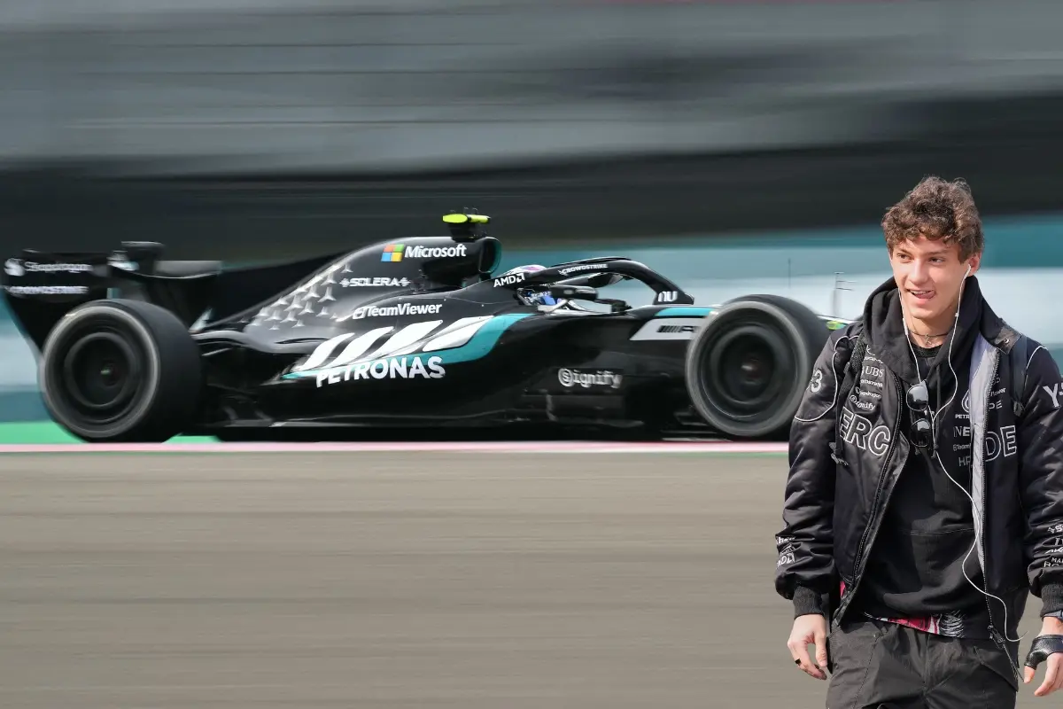 Mercedes' Italian driver Kimi Antonelli drives during the Formula One Japanese Grand Prix at the Suzuka circuit in Suzuka.| Photo: AFP