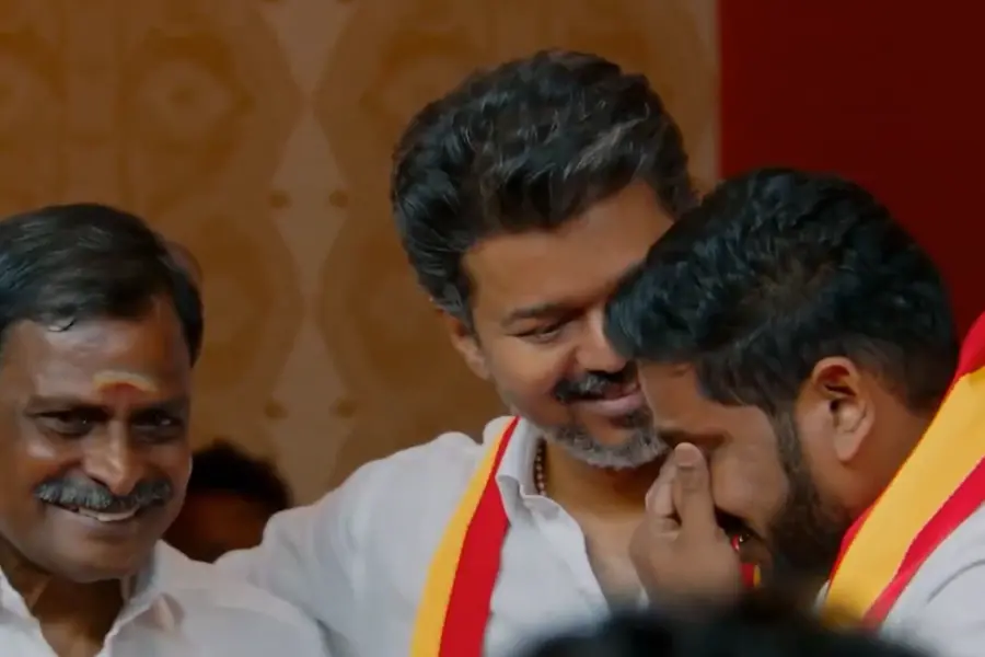 Vijay wiped away Sabarinathan's tears after announcing his MLA ticket.