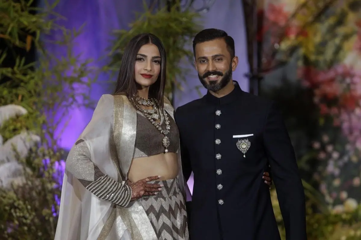 Sonam Kapoor and Anand Ahuja. Photo: X