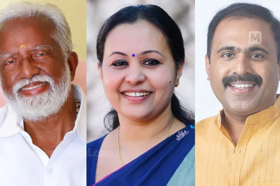 Kummanam-Rajasekharan-Veena-George-Abin-Varkey