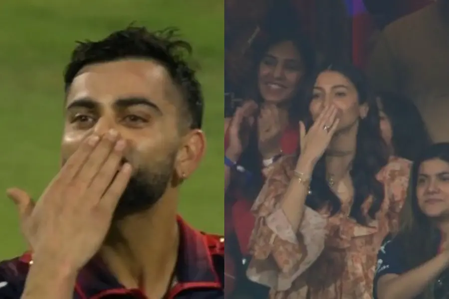 Style and Romance at Chinnaswamy: Anushka Sharma's Sezane-Sandro Outfit and Viral Exchange with Virat Kohlia