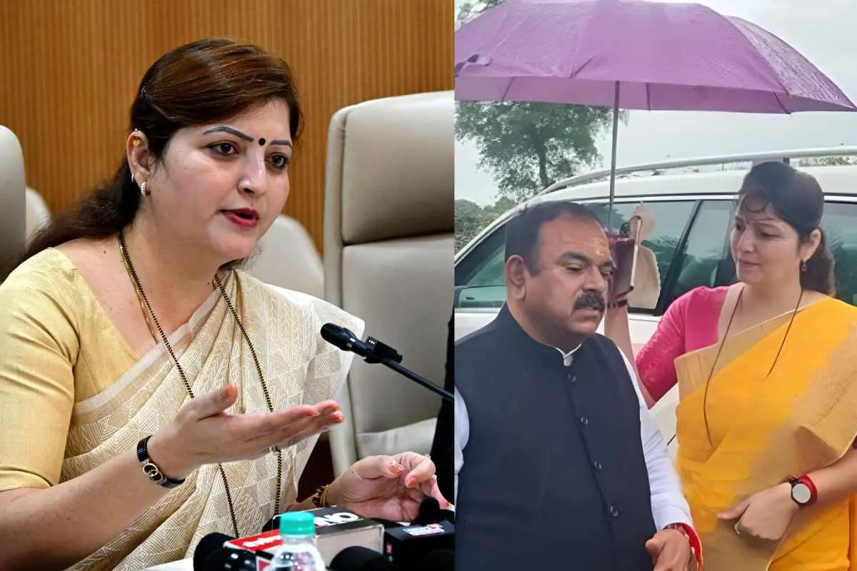 രൂപാലി ചകങ്കറും അശോക് ഖരാത്തും | Photo: PTI & /x.com/xzx_slipknot