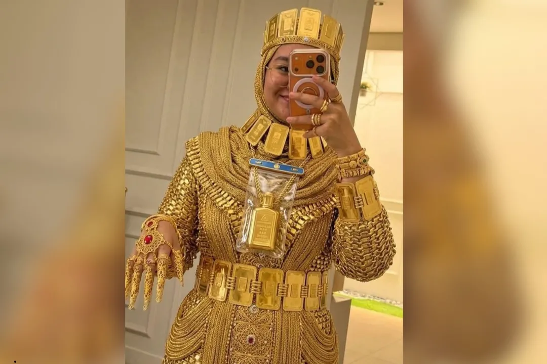 Dubai gold bride viral video sparks debate over real gold vs illusion |  Mathrubhumi English