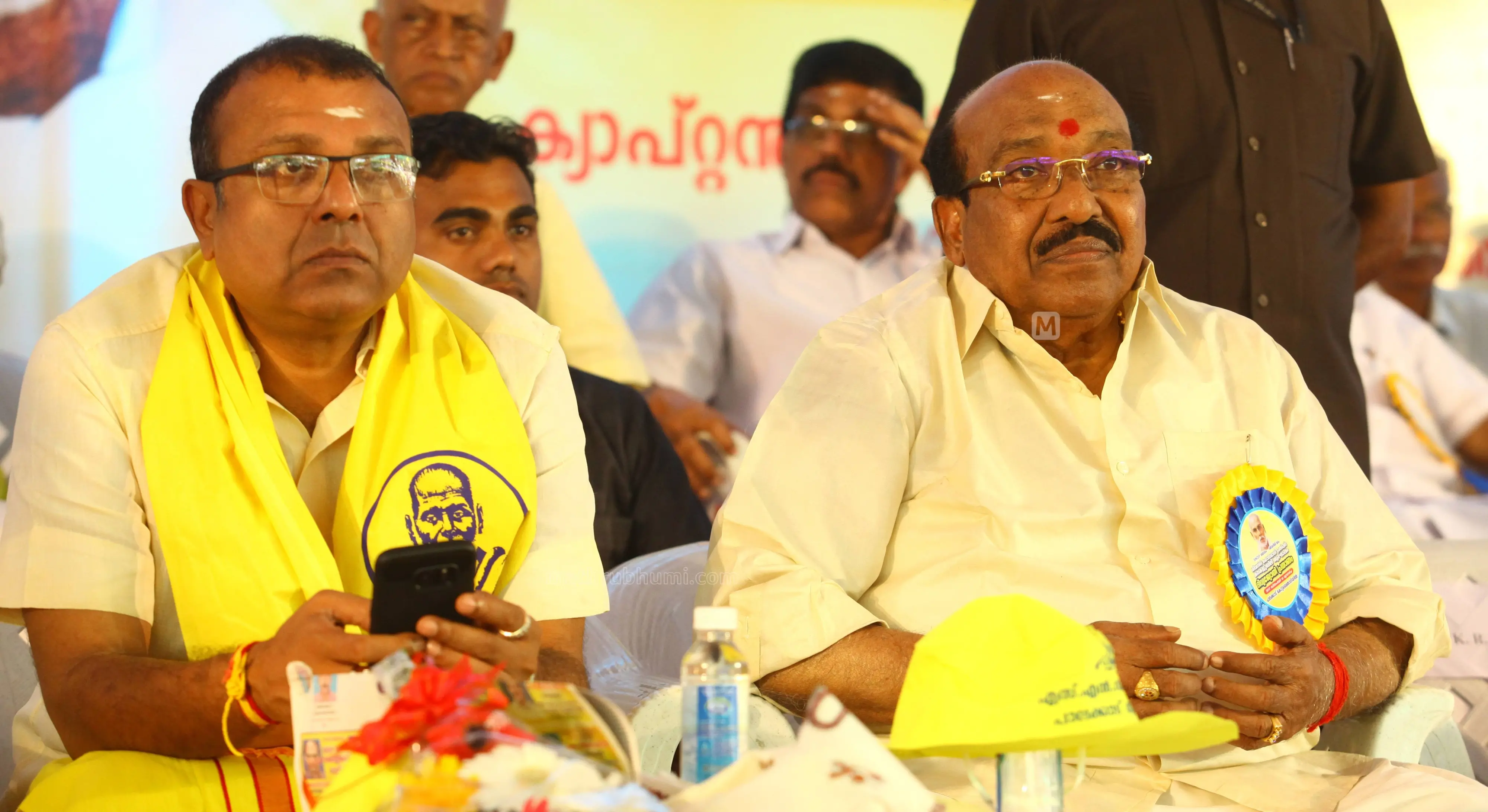 Thushar Vellapally and Vellapally Natesan | Photo: Mathrubhumi