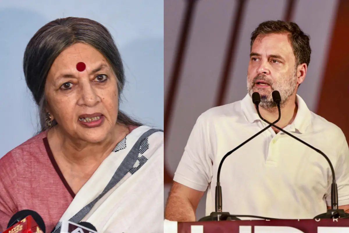 ബൃന്ദാ കാരാട്ട്, രാഹുൽ ഗാന്ധി | Photo: PTI