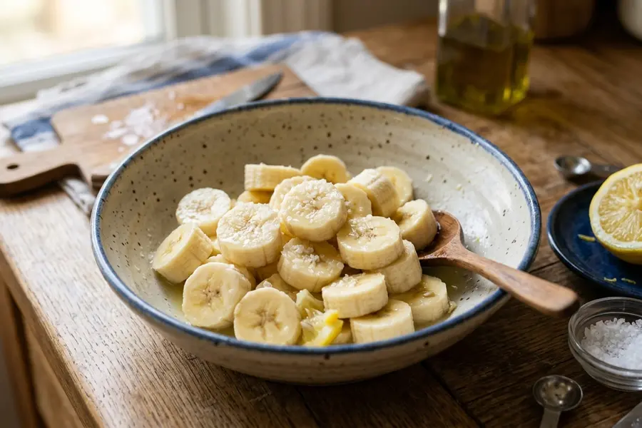 banana salt and Lemon