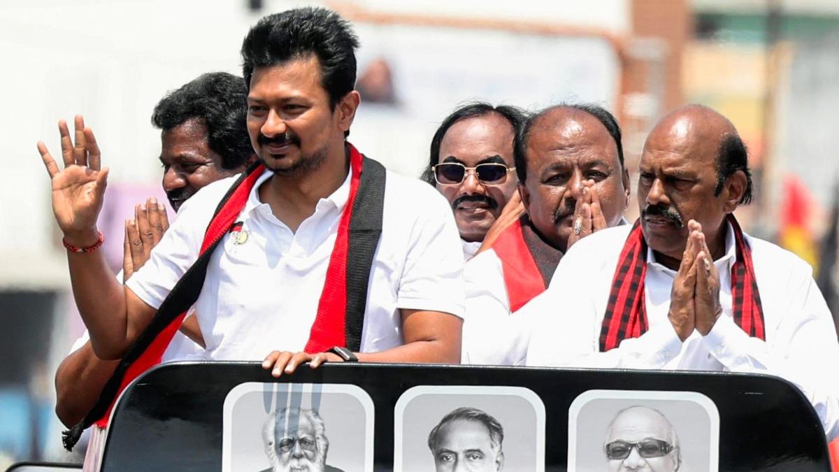 Udhayanidhi Stalin files nomination from Chepauk-Thiruvallikeni ahead of TN elections