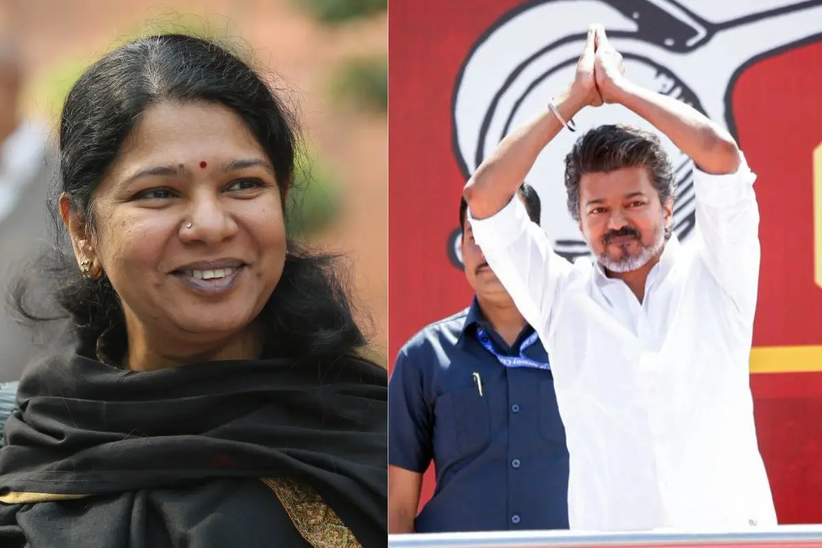 Kanimozhi; Vijay | Photos: Mathrubhumi; ANI