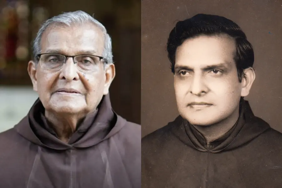 A portrait of Fr. Justin Panackal, the revered priest and music composer whose melodies defined generations of devotional music in Kerala