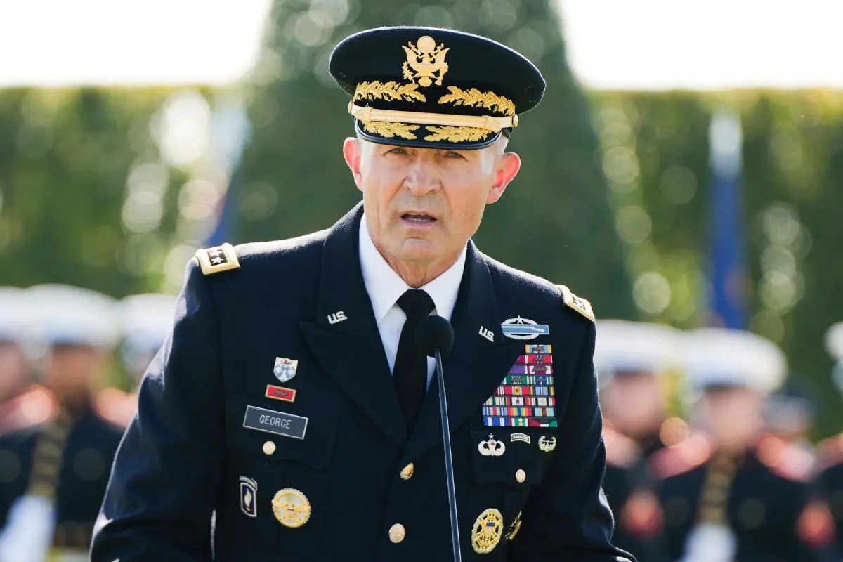 Ex-Army Chief of Staff Gen. Randy George. (AP Photo/Julia Demaree Nikhinson, file)