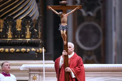 Pope Leo XIV to carry cross for entire procession, the first pontiff to do so in decades