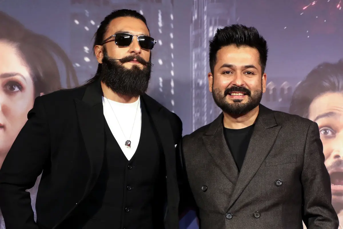 Bollywood actor Ranveer Singh film producer Aditya Dhar attend the screening of upcoming Netflix web series 'Dhoom Dhaam', in Mumbai.| Photo: PTI