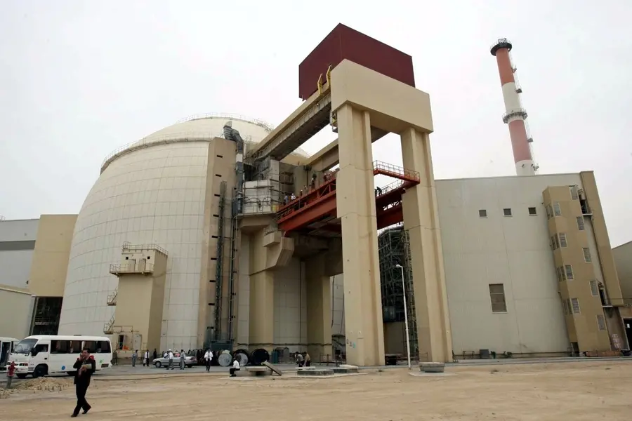 The reactor building of the Bushehr Nuclear Power Plant