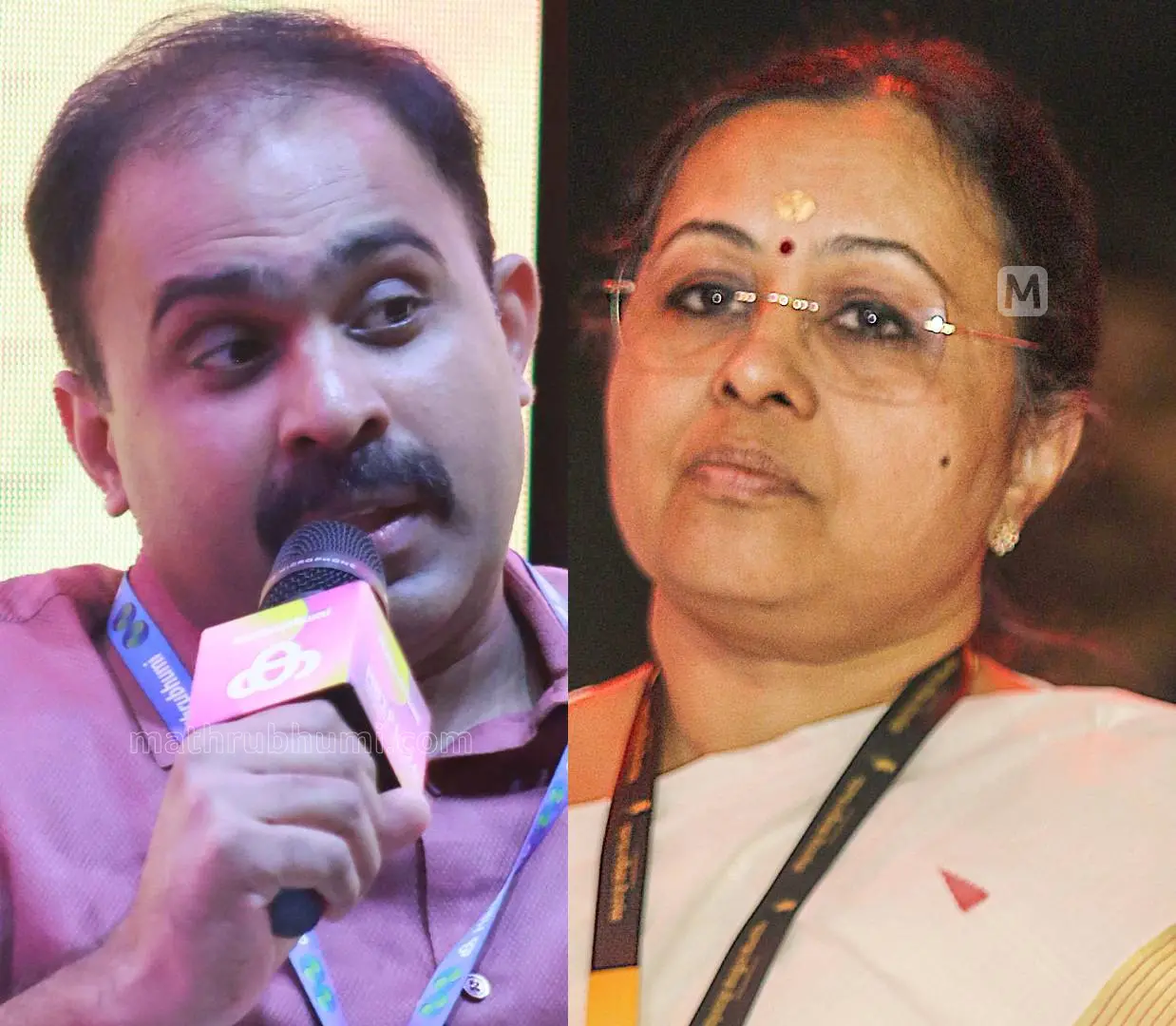 അബിൻ വർക്കി, വീണാ ജോർജ് | Photo: Mathrubhumi