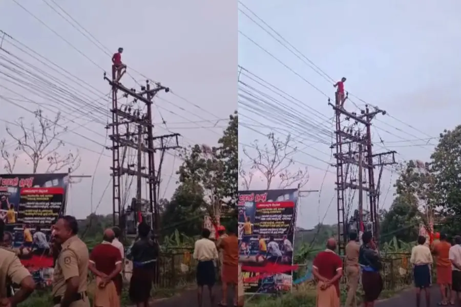 ട്രാൻസ്ഫോർമറിന് മുകളിൽ കയറി യുവാവിന്റെ ആത്മഹത്യാ ഭീഷണി; അഗ്നിരക്ഷാസേന അനുനയിപ്പിച്ച് താഴെയിറക്കി