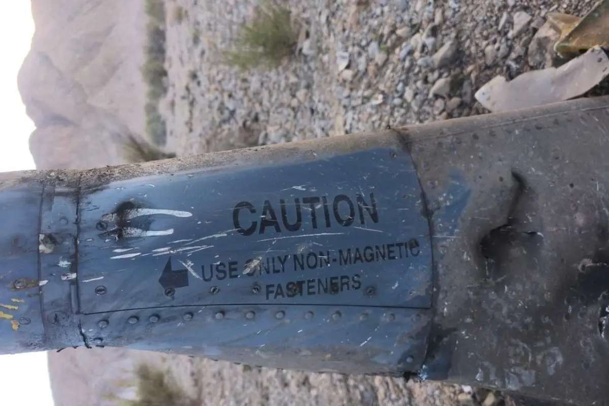 Iranian media posted what appears to be debris from a USAF F-15E Strike Eagle | Photo: @Osinttechnical on X