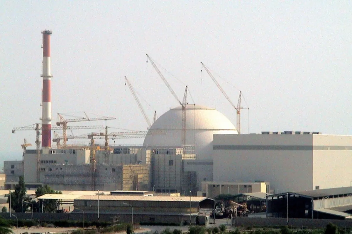 File Photo | Picture released by Iran's Atomic Energy Organization 22 August 2004 shows a recent general view of the first nuclear reactor, being constructed with Russian help in the Gulf port of Bushehr